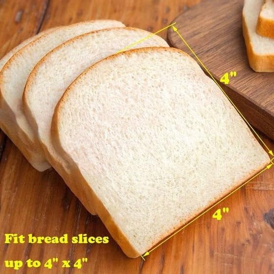 M'ainStay 2-Pocket Toaster, Arctic White, 6 Shade Settings, Self-Centering Guides, Removable Crumb Tray