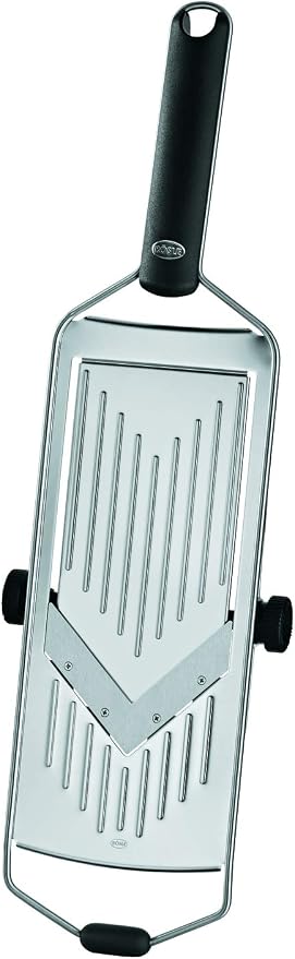 Rösle Stainless Steel Adjustable Vegetable Slicer with Grip, 17.1-inch