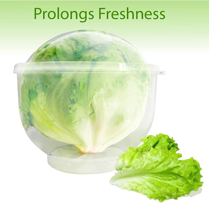 Trenton Gifts Lettuce And Vegatable Storage Keeper. Set of 2. 7" X 8".