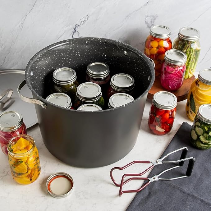 Nordic Ware Verde Ceramic Nonstick 20 Quart Stockpot with Lid