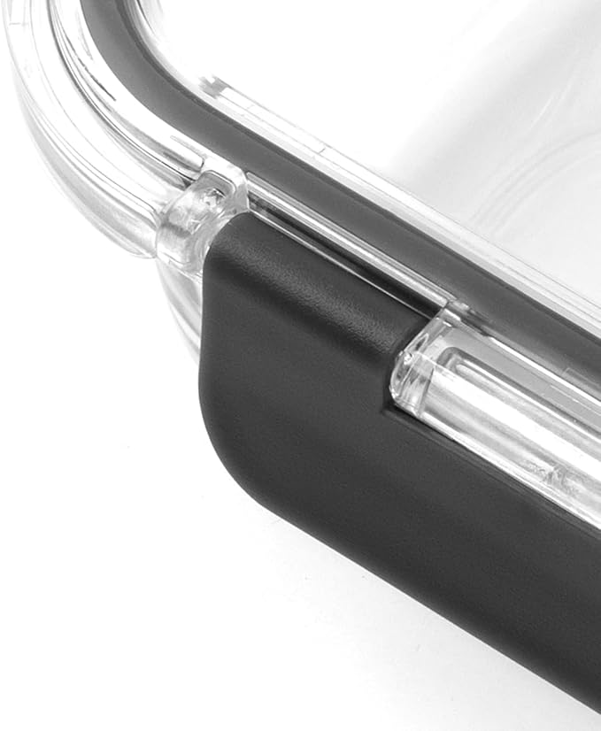 Zyliss Glass Food Storage Container 12.5oz, Shatter Resistant Borosilicate Glass, Airtight Leakproof Tritan Lid, BPA Free, Microwave, Freezer & Dishwasher Safe .37l/.39qt (6.2 x 4.7 x 2.2)