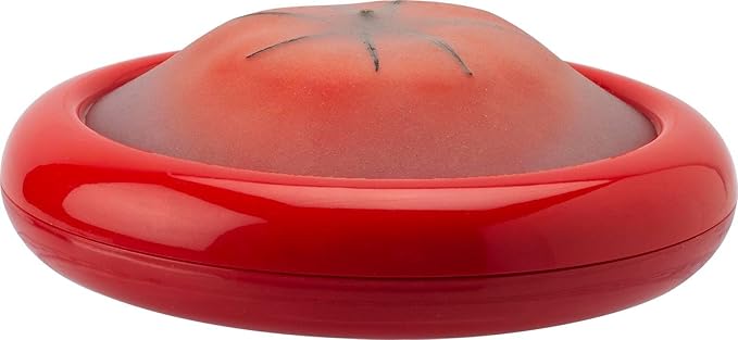 Joie Fresh Stretch Pod Tomato Storage Container, Silicone Food Saver, Keeps Leftover Produce Flavorful and Firm in Fridge, Reusable Kitchen Gadget, Dishwasher Safe, BPA-Free