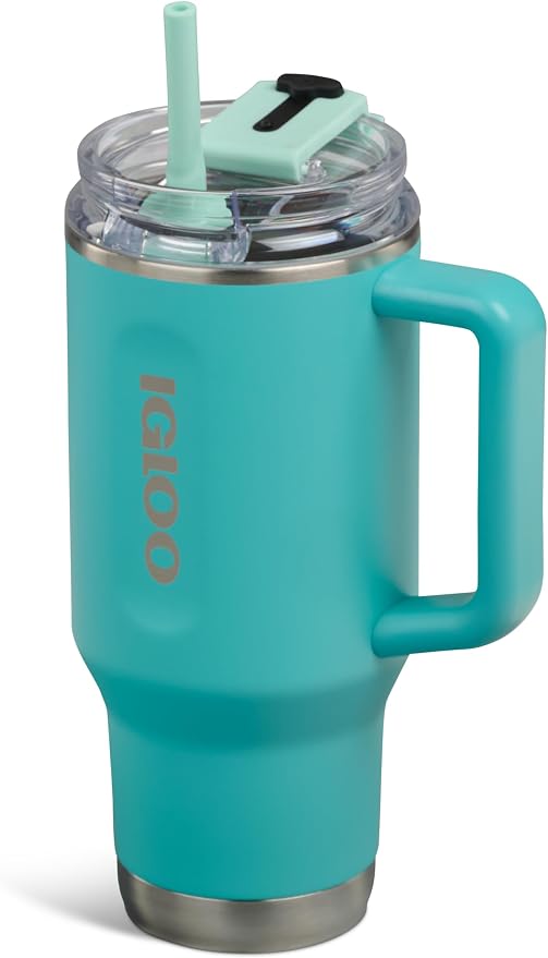 Igloo 32 oz Travel Mug Tumbler | Stainless Steel Drinkware | Lagoon Teal
