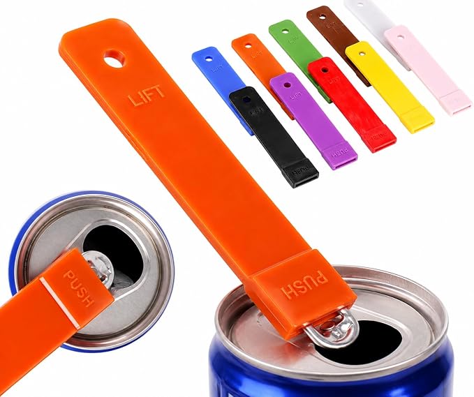10-Pack Soda Can Tab Opener – Beer & Beverage Can Openers – Durable Party Tool & Essential Bartender Accessory