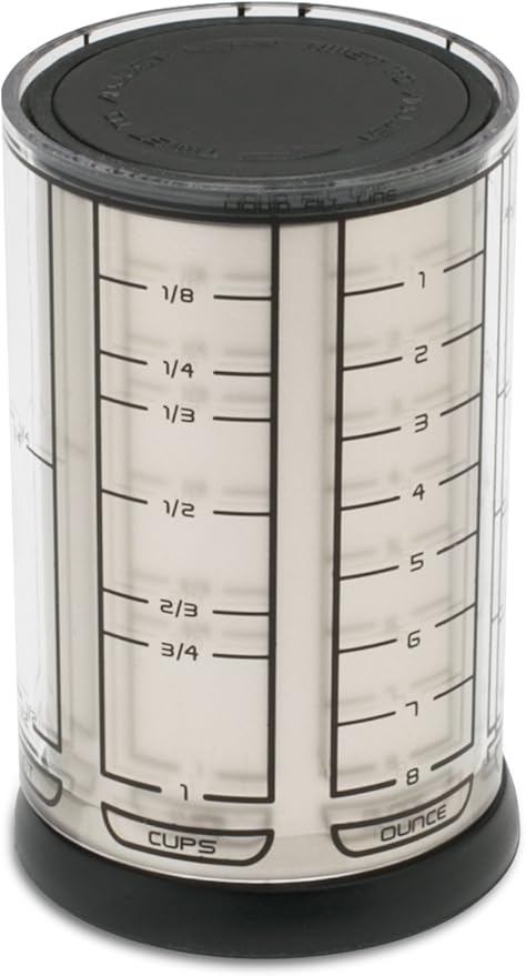 KitchenArt Professional Series 2 Cup Adjust-A-Cup, Champagne Satin, Adjustable, 1/8 to 2-Cup