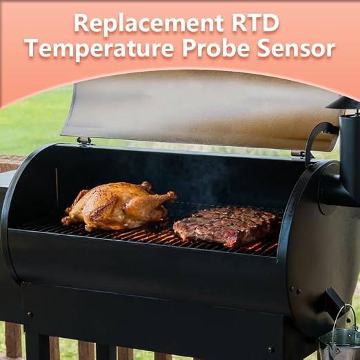 RTD RTD Temperature Probe Sensor Grill, Replacement Parts for Traeger Digital Thermostat, Temperature Probe Compatible with Traeger Wood Pellet Grill