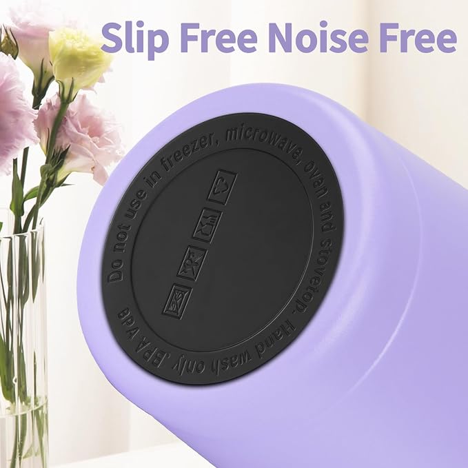 MEZMUT 20oz Insulated Tumbler Cup Travel Coffee Mug with Lid(Purple,4 Pack) | Stainless Steel Double Wall Vacuum Spill Proof Metal Tumbler Bulk with Lid and Straw, Hot or Iced Coffee Cup for Man Women