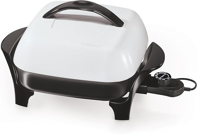 Presto 06620 11-Inch Electric Skillet,Black/White (Pack of 3)