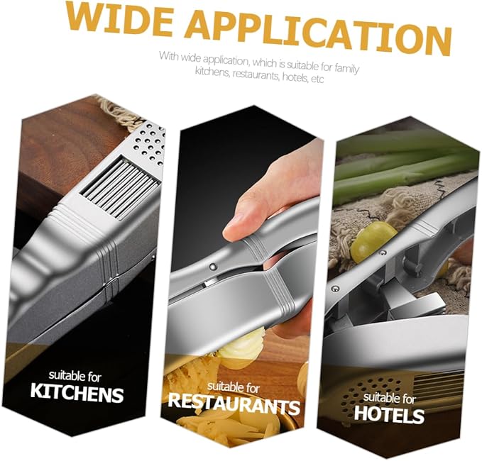 Convenient Manual Garlic Press Tool Mincer for Home Kitchen Use Garlic Slicer and Crusher for Family Cooking Compact and Lightweight Design