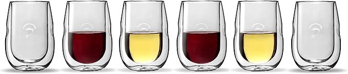 Ozeri Moderna Artisan Series Double Wall Insulated Wine Glasses