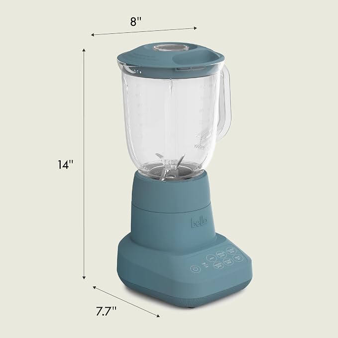 bella Fits-anywhere™ Flip & Store Blender, 48 oz, 520W, Surf