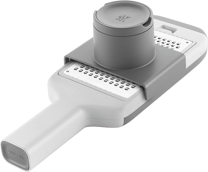 ZWILLING Z-Cut Multifunctional Grater, Mandoline, Faster Grating Technology, Zester, Rasp Grater, Slicer, Finger Guard, Grey