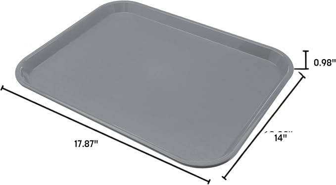 Carlisle Cafe Tray, Fast Food Restaurant Tray, 14 x 18, 1 Ct, Black