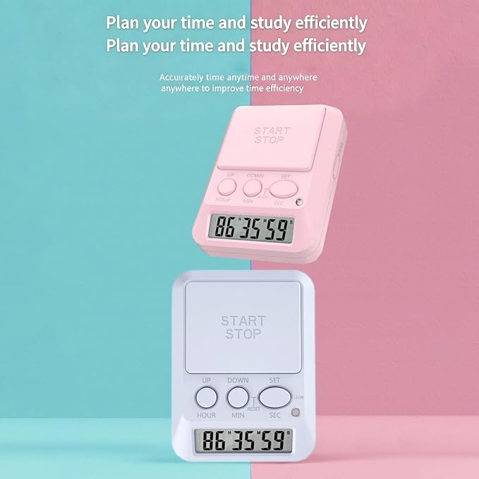 Large LCD Digital Timer with 9999 Days Countdown for Kitchen Gym Work Area Day Hour Second Timer