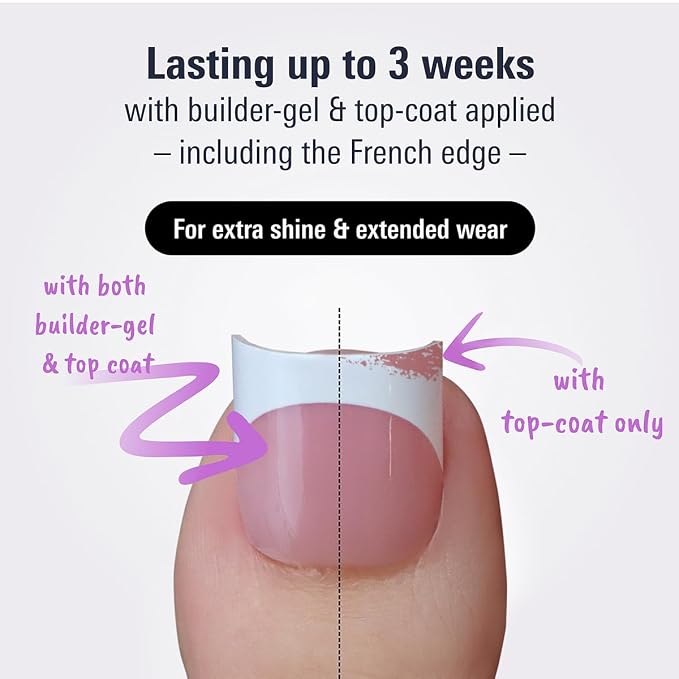 Press On Toenails French Tip, Soft Gel, Matte Baby Pink, 240Pcs | 15 Sizes, Sharp Square, Big Toe Friendly, Salon-Quality Finish, Long Wear Value Pack, DIY Pedicure