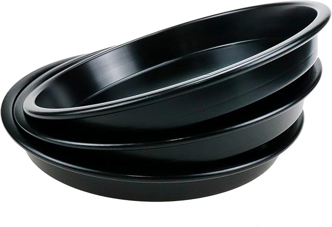 3pcs 7inch Non-Stick Bakeware Pizza Pan Aluminum Baking Pan for Home Kitchen & Cafe Oven Bakeware