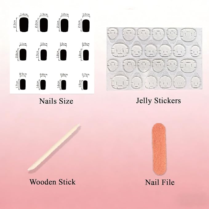 24 Pcs Fall Press on Nails Medium Square Fake Nails with French Tip Glitter Maple Leaves Designs Nails Press ons Orange White Acrylic Nails Autumn Stick on Nails for Women