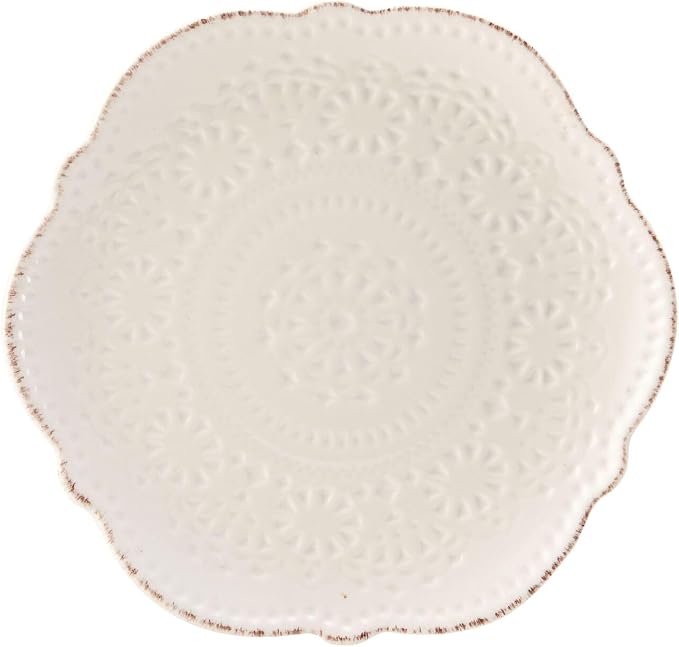 Pfaltzgraff Chateau Cream 16-Piece Stoneware Dinnerware Set, Service for 4, Off White