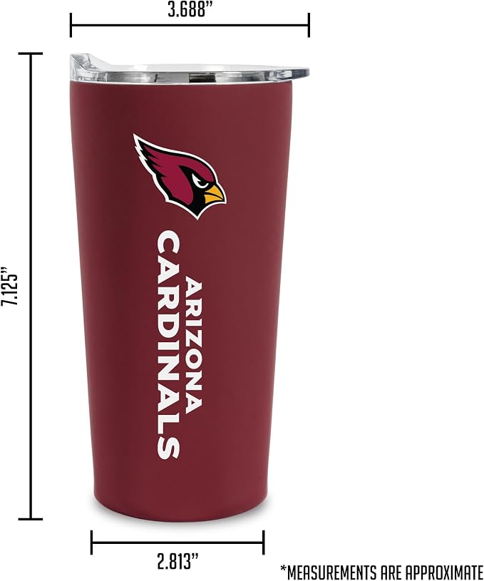 Rico Industries NFL Football Soft Touch, Easy Grip Tumbler