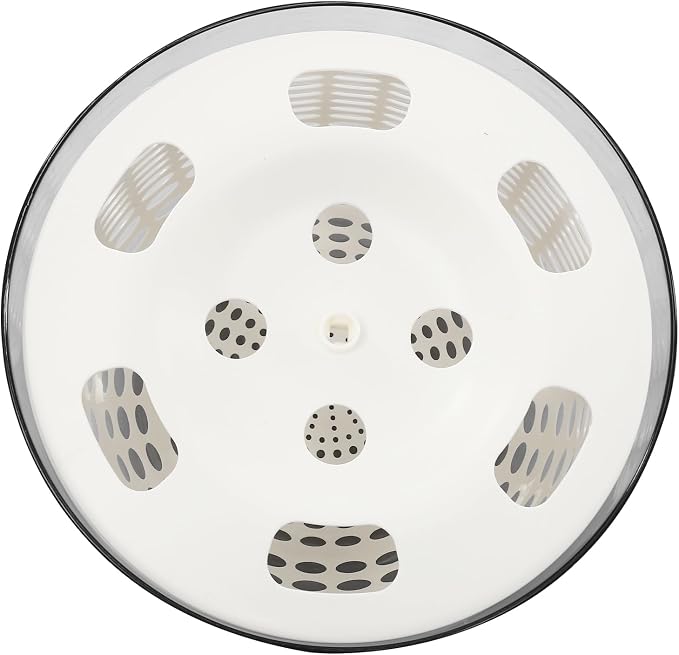 Electric Vegetable Dryer, 6L/6.34 Qt Electric Salad Spinner Small Salad Spinner with USB Cable & Battery Indicator & Draining Basket in Kitchens 10.24 x 5.91 Inch(D*H) (PP)