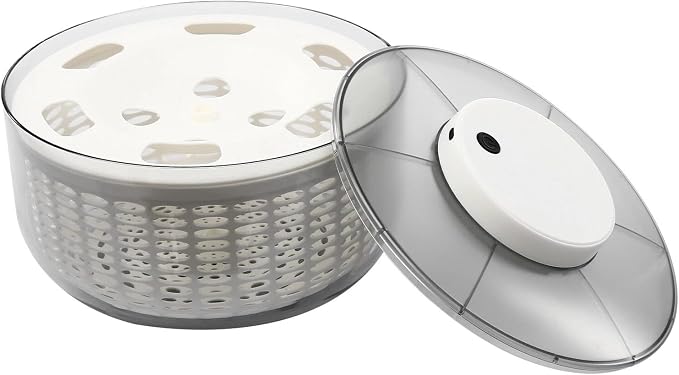 6.34 Qt Electric Salad Spinner, Vegetable Dryer with USB Charging & 10-Second Quick Spin for Lettuce, Greens, Kitchen, Salad Maker