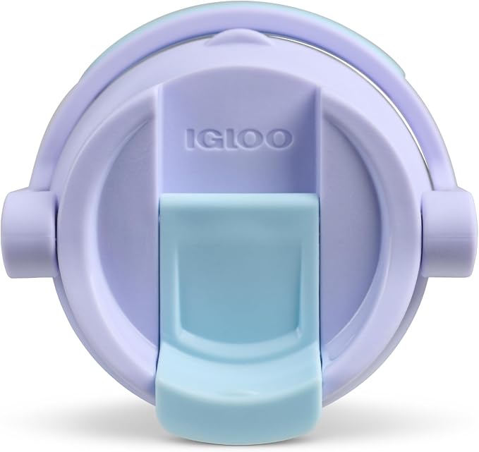 Igloo, 20 oz FlipNSip Tumbler, Reusable Travel Mug, Stainless Steel Insulated Hydration Cup for Hot & Cold Beverages, Lilac