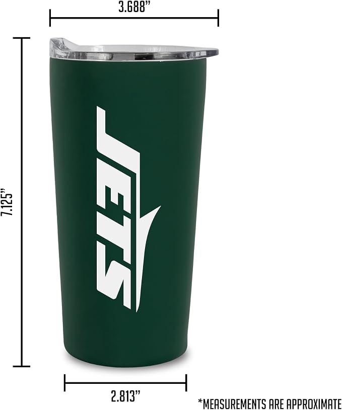 Rico Industries NFL Football Soft Touch, Easy Grip Tumbler