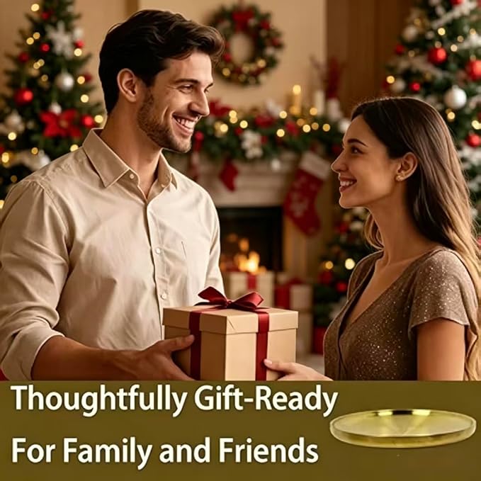 Gold Decorative Serving Tray, 304 Stainless Steel Double-Layer Hollow Bowl, Anti-Scald & Heat-Resistant, Multipurpose Fruit Bowl Jewelry Dish Candle Plate for Dining Table Bathroom Home（9.1inch）