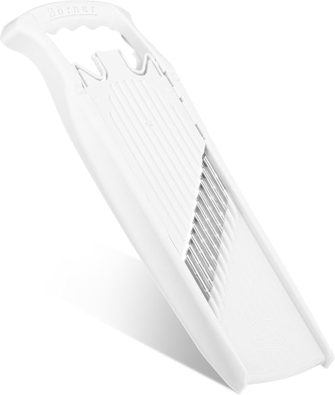 BORNER Wave waffle PowerLine | Vegetable Grater Börner - Quality Made in Germany, Color:White