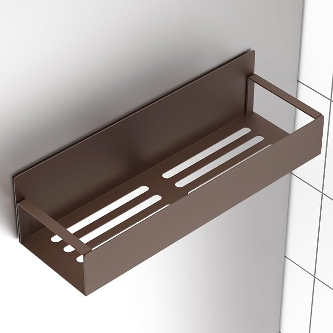 Metal Magnetic Spice Rack for Refrigerator Bronze, 4 Pack | Magnetic Shelves Heavy Duty for Fridge in Kitchen, Seasoning Storage Organizer, For Oven Washer and Dryer, For Heavier Items