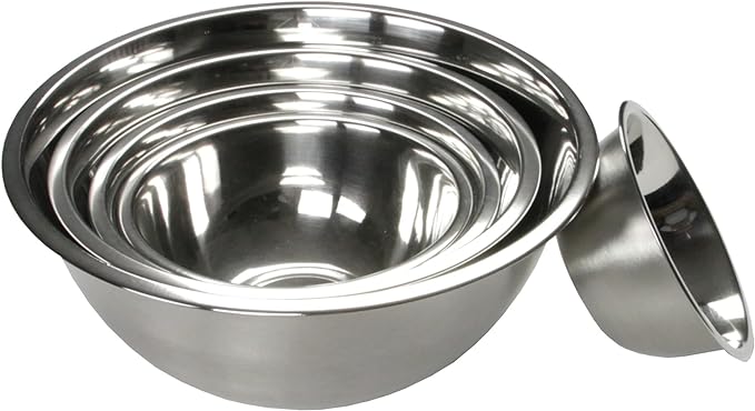 Chef Craft Brushed Mixing Bowl, 3/4 Quart, Stainless Steel