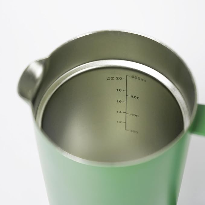 Green 600ml French Press Coffee Maker, Double Wall Stainless Steel, Detachable Filter, Cool Touch Insulated Handle, Easy to Clean, Portable Coffee Brewer for Home, Camping, Single & Couple Use