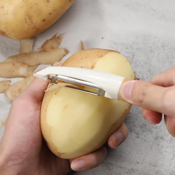 Potato Peeler Stainless Steel Vegetable Peelers,I-Shaped Peeler | Carrot Fruit Veggie Peeler for Home kitchen