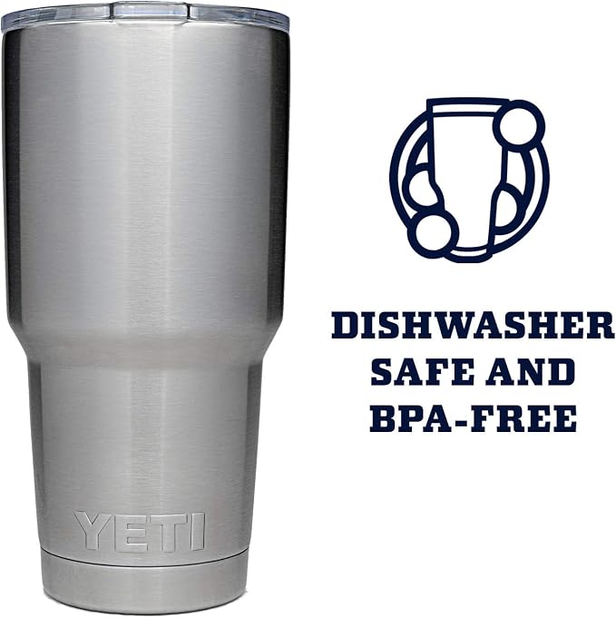 YETI Rambler 20 oz Stainless Steel Vacuum Insulated Tumbler w/MagSlider Lid