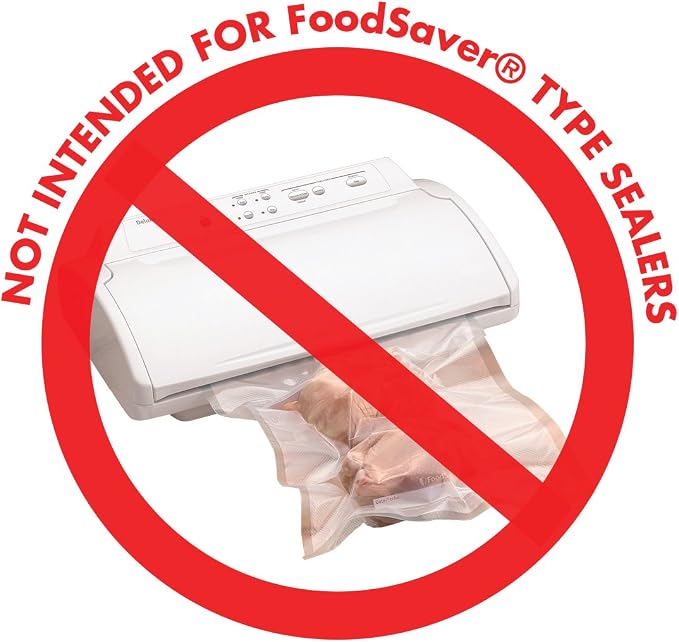UltraSource - Chamber Machine Pouches 3 Mil Thickness, 6" x 12", Pack of 1000 Vacuum Chamber Pouches, BPA-Free Pre-Cut Chamber Vacuum Sealer Bags with tear notch