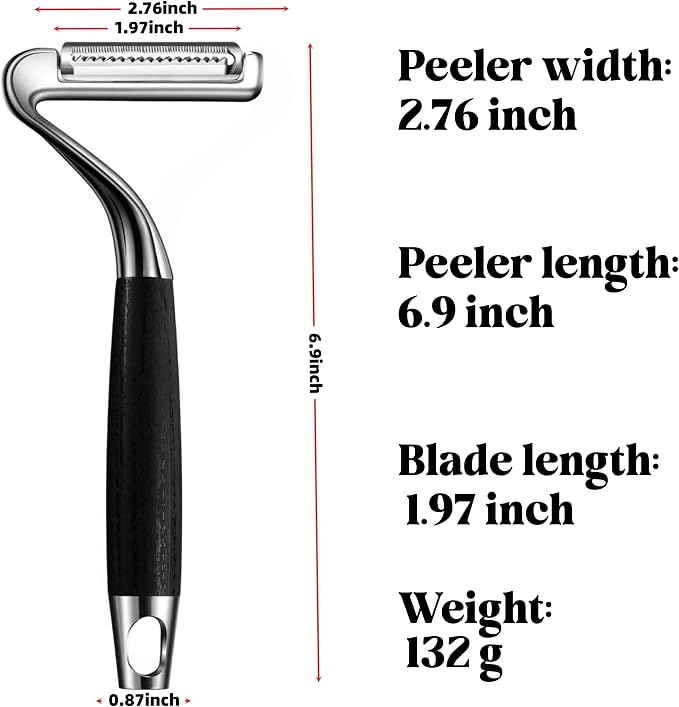 304 Stainless Steel Julienne Peeler. | The julienne side works really well for carrots, zucchini, and cucumbers, which is perfect for salads, stir fry