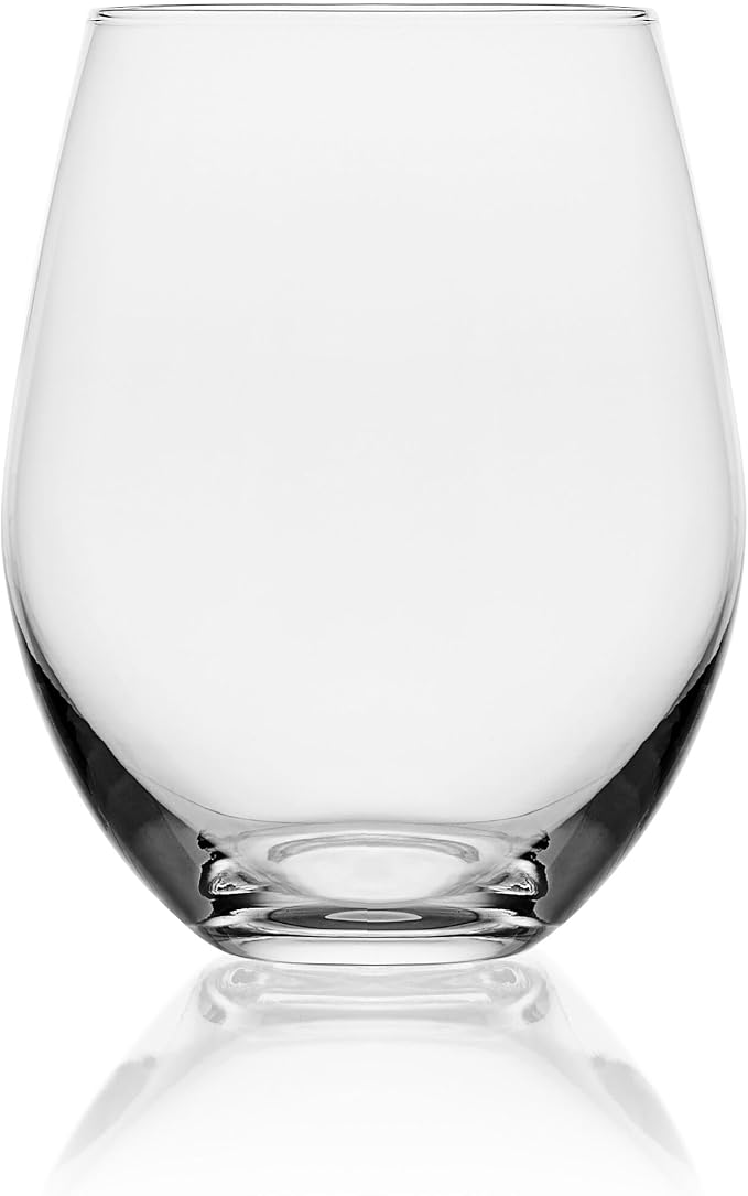 Mikasa Samantha Stemless Wine Glass, Set Of 4, 21 Ounce