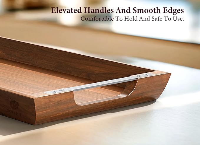 Acacia Wood Serving Tray, 36×12in Large Charcuterie Boards for Party | Create Stunning Charcuterie Display with Cheese, Meat, Appetizers, Perfect For Entertaining, Gatherings, Kitchen, Home Décor