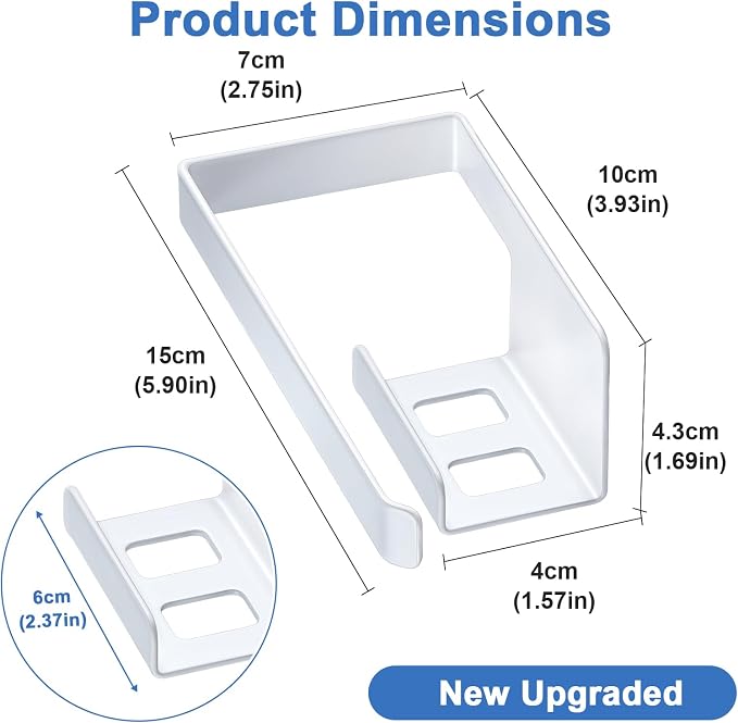 Sponge and Dish Cloth Holder for Kitchen Sink, 2 in 1 Adhesive Sink Dish Sponge Holder, Sinks Caddy Organizer Rack for Storage Sponges Scrubber Glove and Brush, White
