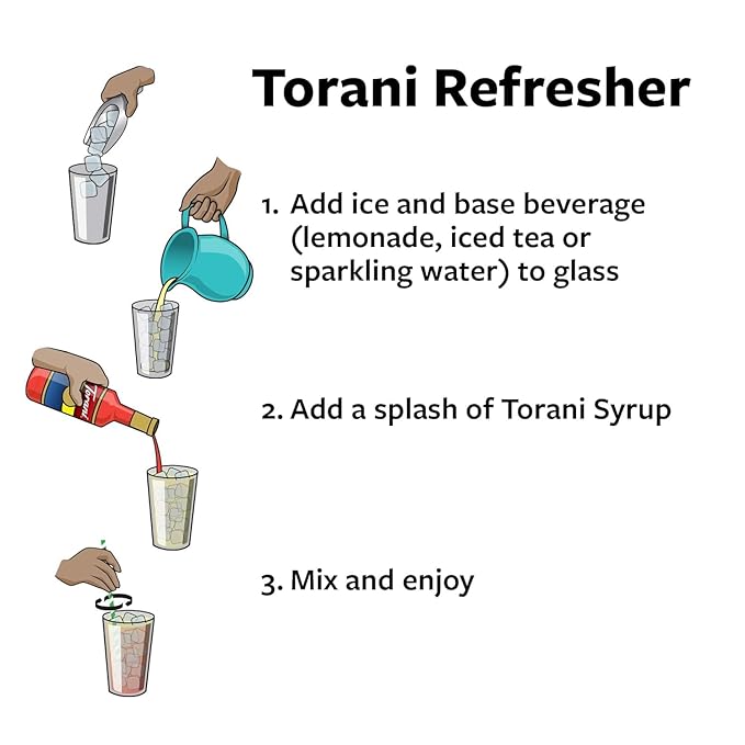 Torani Syrup Variety Packs, Soda Pop, 25.4 fl oz (Set of 4)