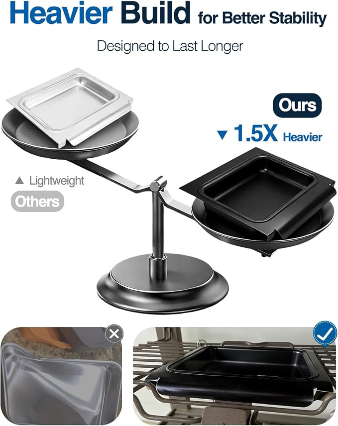 67047 Catch Pan for Weber Grills, Grease Tray Catcher for Weber Spirit & Spirit II 200 and 300 Series, Genesis 200 and 300 Series, Drip Pans for Weber Replacement 67047