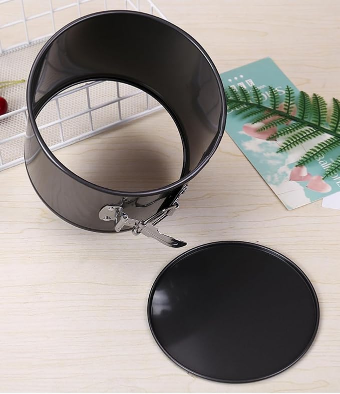 4pcs Cake Moulds Nonstick Springform Pan,with Removable Bottom Tall Round Cheesecake Pan Set Size of 10cm, 12cm, 14.5cm, 17cm