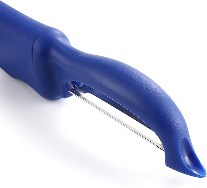 Spring Chef Swivel Potato Peeler with Soft Grip Handle, Set of 2, Sapphire | Premium Vegetable Peeler w/ Sharp Stainless Steel Blades, Multifunctional Food Peeler for Apple, Carrot, Cucumber, Fruit