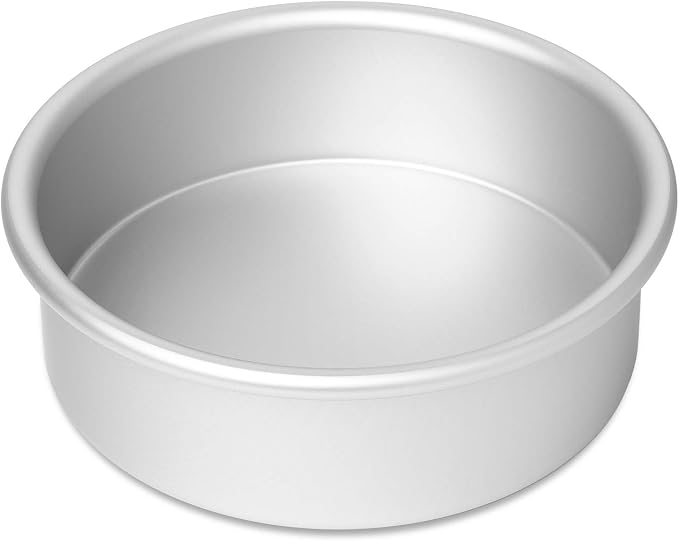 6" x 2" Round Cake Pan, Anodized Aluminum Cake Pan Baking Tin Mold, Professional Bakeware