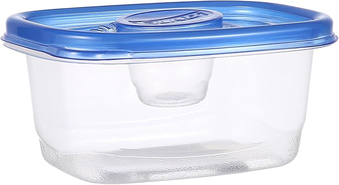 Glad GladWare To-Go Medium Rectangle Snack Containers, 24 Oz, 4 Count, 6-Pk | BPA-free plastic, tight seal, microwave and dishwasher safe, meal prep and lunches