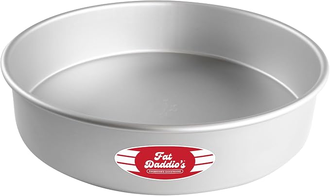 Fat Daddio's Round Cake Pan, 13 x 3 Inch, Silver