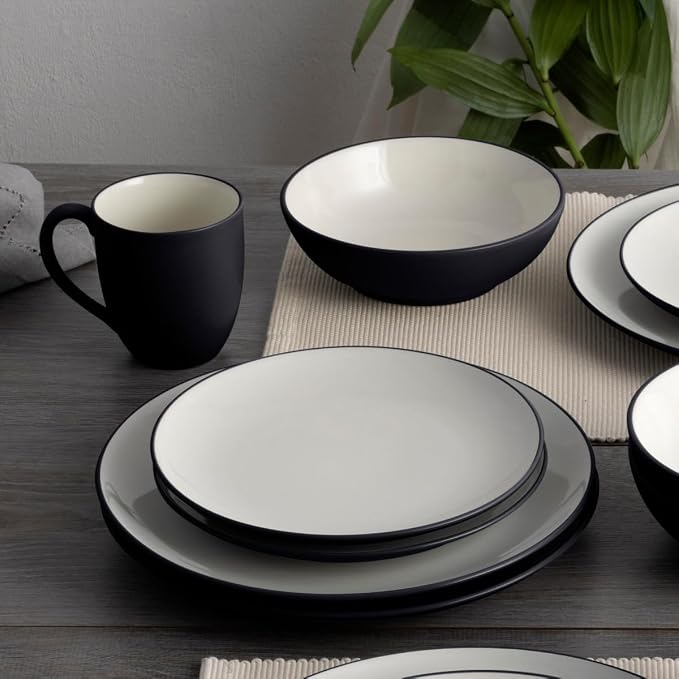 Noritake Colorwave Graphite 4-Piece Coupe Place Setting, Service for 1