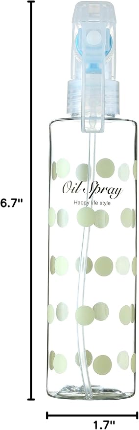 Oliver Oil Sprayer/Mister, design, oil dispenser, 6 ounces. (Plastic) | Non-Aerosol for Olive Oil and Cooking oil, for cooking, grilling