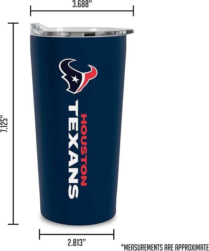 Rico Industries NFL Football Soft Touch, Easy Grip Tumbler