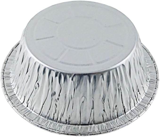 Durable Packaging 5 3/4" Aluminum Foil Deep Meat/Pot Pie Pan Tin 12 Pack - Disposable Containers (Pack of 12)
